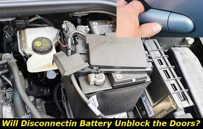 disconnecting battery unlock the doors